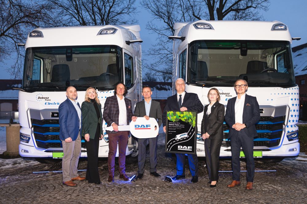 Pierwsze w Polsce DAF-y XD Electric dla Dobosz Trans
